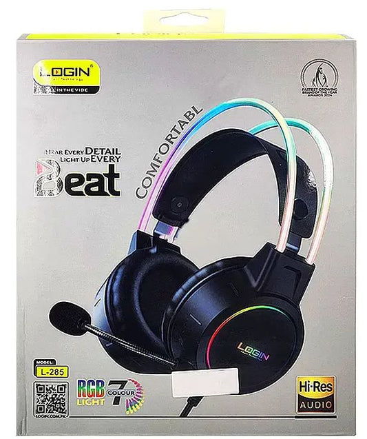LOGIN L‑285 RGB Gaming Headphones